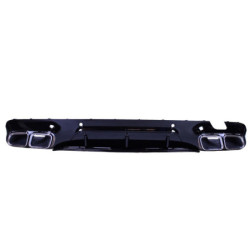 Diffuser compatible with mercedes cls c257 dual exhaust trim chrome