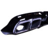Diffuser compatible with mercedes cls c257 dual exhaust trim chrome