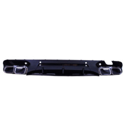 Diffuser compatible with mercedes cls c257 dual exhaust trim chrome