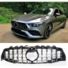 Grilă compatibilă cu mercedes-benz w118 cla-class crom negru cu cameră frontală