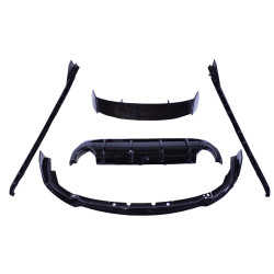 Conjunto de spoilers para carroçaria compatível com o kit aerodinâmico preto brilhante BMW Série 1 F40