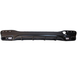 Difusor trasero para Mercedes GLE W166 negro puntas de escape