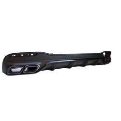 Difusor trasero para Mercedes GLE W166 negro puntas de escape