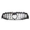 Grill compatible with mercedes-benz w118 cla-class black chrome with front camera