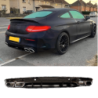 Difusor Mercedes Clase C Coupé Cabrio C205 A205 AMG Line dobles embellecedores de escape cromados