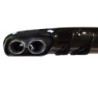 Diffusor til Mercedes C coupé cabriolet C205 A205 AMG line dobbelt krom rund ui