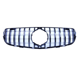 Grill voor Mercedes GLC - GLC Coupe GLC 63 AMG panamericana look glanzend zwart