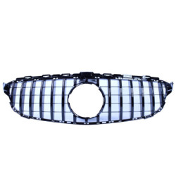Grill kompatibel med Mercedes-Benz C-klasse W205 blank sort