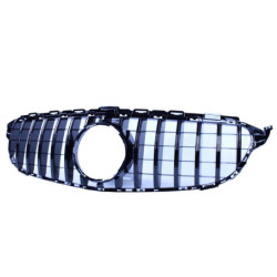 Parrilla compatible con Mercedes-Benz Clase C W205 negro brillante