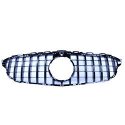Grill compatibel met Mercedes-Benz C klasse W205 - voorziening 360° camera glanzend zwart