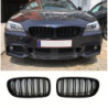 GRILL NIEREN COMPATIBEL MET BMW F10 F11 5 SERIE GLANZEND ZWART DUBBELE SPIJLEN
