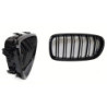 Grotelių inkstai, suderinami su BMW F10 F11 5 serijos blizgiais juodais dvigubais strypais