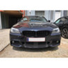 Γρίλια νεφρά BMW F10 F11 Σειρά 5 μαύρο γυαλιστερό διπλές ρίγες (5)