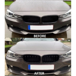 Griglia reni compatibile con BMW serie 3 F30 - F31 nero lucido