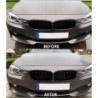 Grill nieren compatibel met BMW 3 serie F30 - F31 glanzend zwart