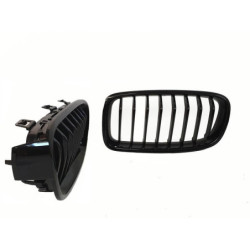 Grill nieren compatibel met BMW 3 serie F30 - F31 glanzend zwart enkele spijlen