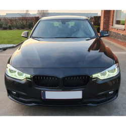 Grill nieren compatibel met BMW 3 serie F30 - F31 glanzend zwart enkele spijlen