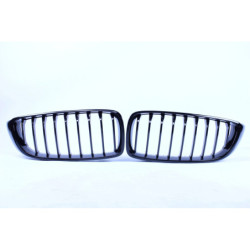 Γρίλια νεφρά συμβατό με BMW F32 F33 F36 F80 F82 μονές ρίγες μαύρο γυαλιστερό
