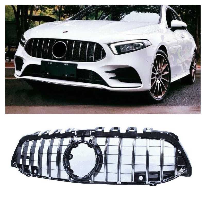 Grille pour Mercedes classe A W177 chrome Panamericana look