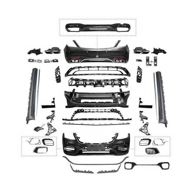 Bodykit compatibel met Mercedes S klasse W222 facelift