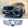 Grelha compatível com mercedes-benz gle w166 preto