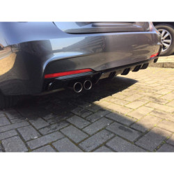 Diffuser compatibel met BMW F30 F31 3 serie glanzend zwart