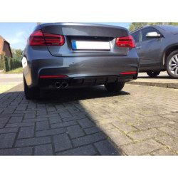 Diffusor passer til BMW F30 F31 3-serie blank sort