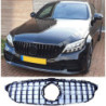 Grill compatibel met Mercedes-Benz C klasse W205 facelift glanzend zwart