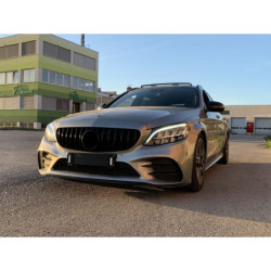 Решетка Mercedes C-класа W205 Facelift черен гланц (7)