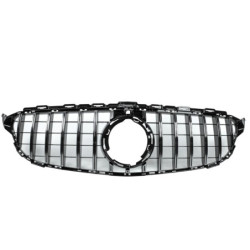 Grill compatibel met Mercedes-Benz C-klasse W205 facelift met frontcamera chrome