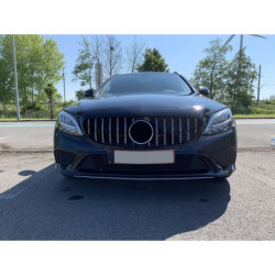 Решетка Mercedes-Benz C-класа W205 Facelift с предна камера хром (5)