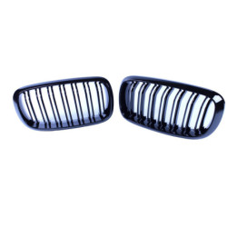 Grill nieren compatibel met BMW X5 X6 F15 F16 glanzend zwart dubbele spijlen