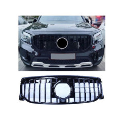 Grill compatibel met mercedes-benz glb x247 (2019+) glanzend zwart