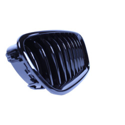 Grill kidneys compatible with BMW 5 series F10 - F11 gloss black single bars