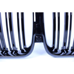 Grille rognons pour BMW X5 G05 2019+ double barres noir brillant