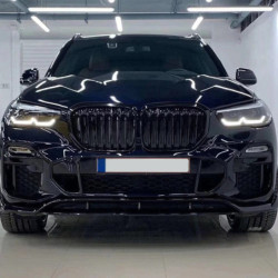 Grill vesék BMW X5 G05 G05 2019+ dupla rudakhoz fényes fekete