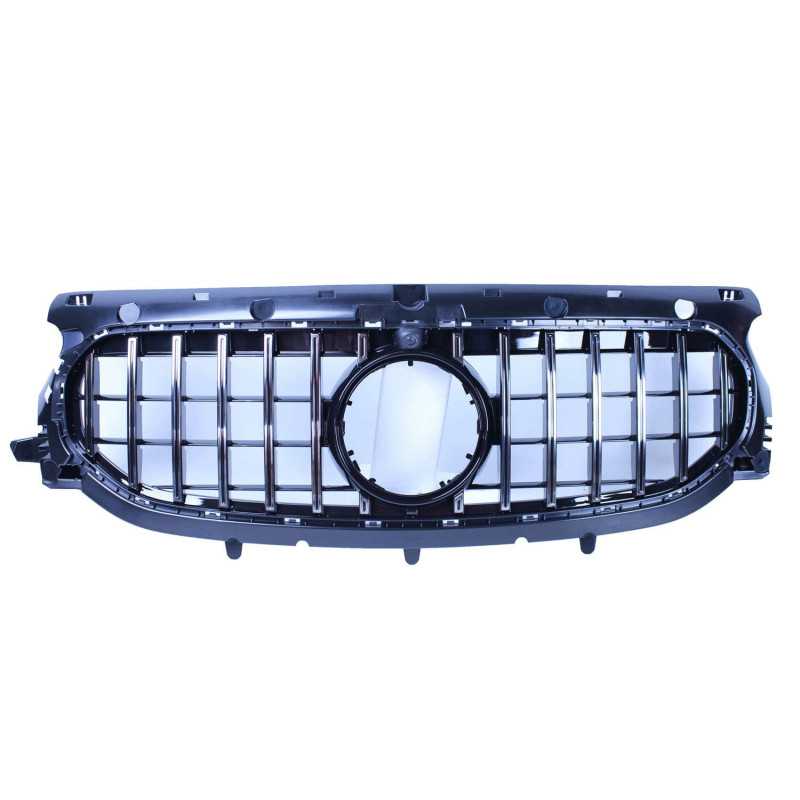 Grill compatible with Mercedes-Benz GLA H247 2020-2023 chrome with front camera