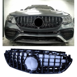 Grill compatibel met Mercedes E63 2017-2019 glanzend zwart