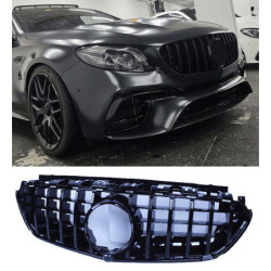 Grill kompatibel med Mercedes E63 2017-2019 blank sort