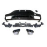 Diffuser compatibel met Mercedes GLC coupe C253 2015+ met zwarte uitlaatsierstukken