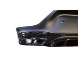 Diffusor passer til Mercedes GLC coupe C253 2015+ med sorte udstødningsspidser