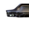 Diffusore compatibile con Mercedes GLC coupe C253 2015+ con terminali di scarico neri