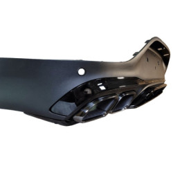 Diffuser compatibel met Mercedes GLC coupe C253 2015+ met zwarte uitlaatsierstukken