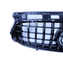 Grill voor Mercedes- H247 2020-2023 glanzend zwart panamericana look