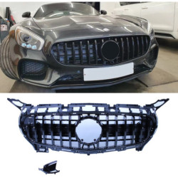 Grill für Mercedes AMG GT C190 Coupé schwarz 2-türig 2014-2017 panamericana look