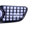 Grelha compatível com Mercedes W447 Vito facelift 2019+ preto brilhante