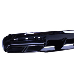 Difusor trasero para Mercedes S coupé descapotable C217 A217 con tubos de escape negros
