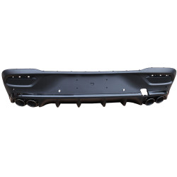 DIFFUSER COMPATIBEL MET MERCEDES GLE COUPE C167 GLANZEND ZWART ROND