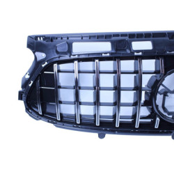 Grill compatible with Mercedes-Benz GLA H247 2020-2023 chrome with front camera with AMG line package