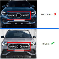 Grilă Mercedes-Benz GLA H247 2020-2023 crom cu cameră frontală cu AMG Line (4)